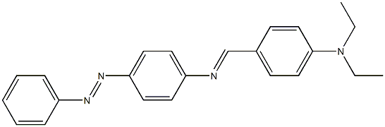N-{(E)-[4-(diethylamino)phenyl]methylidene}-N-{4-[(E)-2-phenyldiazenyl]phenyl}amine 구조식 이미지