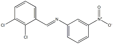 N-[(E)-(2,3-dichlorophenyl)methylidene]-N-(3-nitrophenyl)amine 구조식 이미지