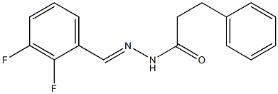 N'-[(E)-(2,3-difluorophenyl)methylidene]-3-phenylpropanohydrazide Structure