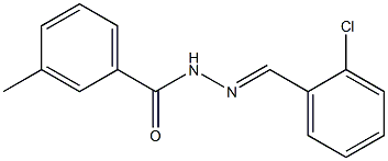 N'-[(E)-(2-chlorophenyl)methylidene]-3-methylbenzohydrazide 구조식 이미지