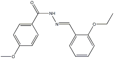 N'-[(E)-(2-ethoxyphenyl)methylidene]-4-methoxybenzohydrazide Structure