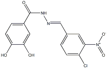 N'-[(E)-(4-chloro-3-nitrophenyl)methylidene]-3,4-dihydroxybenzohydrazide Structure