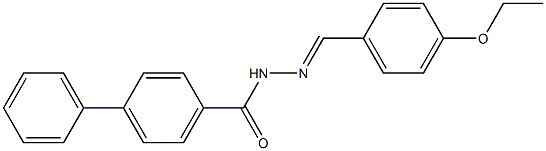 N'-[(E)-(4-ethoxyphenyl)methylidene][1,1'-biphenyl]-4-carbohydrazide 구조식 이미지