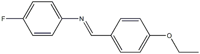 N-[(E)-(4-ethoxyphenyl)methylidene]-N-(4-fluorophenyl)amine 구조식 이미지