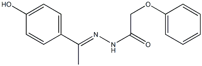 N'-[(E)-1-(4-hydroxyphenyl)ethylidene]-2-phenoxyacetohydrazide Structure