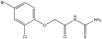 N-[2-(4-bromo-2-chlorophenoxy)acetyl]thiourea 구조식 이미지