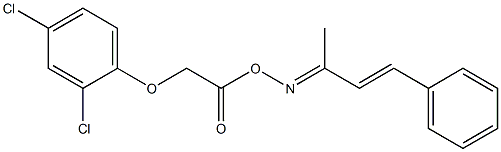 2,4-dichloro-1-[2-({[(E,2E)-1-methyl-3-phenyl-2-propenylidene]amino}oxy)-2-oxoethoxy]benzene Structure