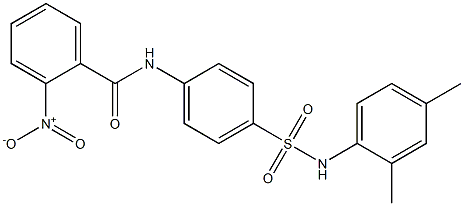 N-{4-[(2,4-dimethylanilino)sulfonyl]phenyl}-2-nitrobenzamide 구조식 이미지