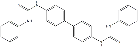 4,4'-bis[(anilinocarbothioyl)amino]-1,1'-biphenyl 구조식 이미지