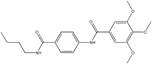 N-{4-[(butylamino)carbonyl]phenyl}-3,4,5-trimethoxybenzamide Structure