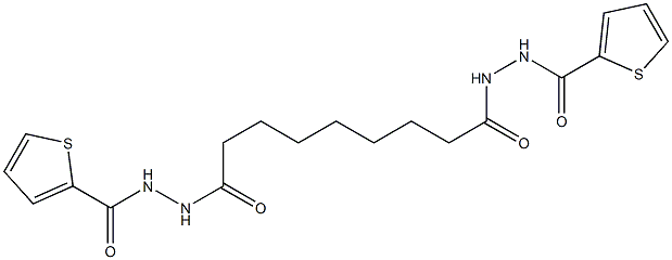 N'-{9-oxo-9-[2-(2-thienylcarbonyl)hydrazino]nonanoyl}-2-thiophenecarbohydrazide Structure