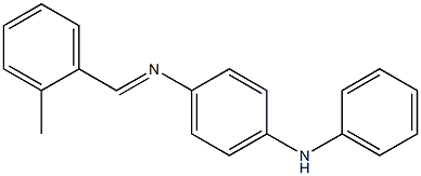 N-(4-anilinophenyl)-N-[(E)-(2-methylphenyl)methylidene]amine 구조식 이미지