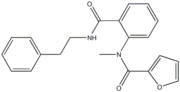 N-methyl-N-{2-[(phenethylamino)carbonyl]phenyl}-2-furamide Structure