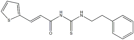 N-phenethyl-N'-[(E)-3-(2-thienyl)-2-propenoyl]thiourea Structure