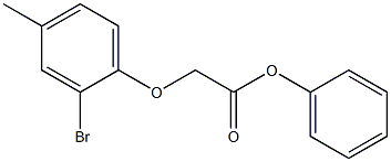 phenyl 2-(2-bromo-4-methylphenoxy)acetate 구조식 이미지