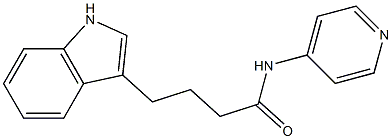 4-(1H-indol-3-yl)-N-(4-pyridinyl)butanamide 구조식 이미지