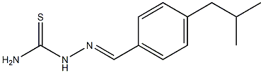 2-[(E)-(4-isobutylphenyl)methylidene]-1-hydrazinecarbothioamide Structure