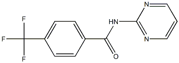 N-(2-pyrimidinyl)-4-(trifluoromethyl)benzenecarboxamide Structure