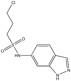 3-chloro-N-(1H-indazol-6-yl)-1-propanesulfonamide 구조식 이미지