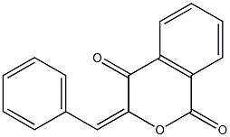 (E)-3-Benzylidene-3H-isochromene-1,4-dione ,97% Structure