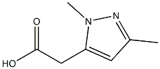 1,3-Dimethyl-1H-pyrazole-5-acetic acid ,97% 구조식 이미지