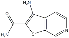 3-Aminothieno[2,3-c]pyridine-2-carboxylic acid amide 구조식 이미지