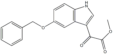Methyl 2-[5-(benzyloxy)-1H-indol-3-yl]-2-oxoacetate ,97% 구조식 이미지