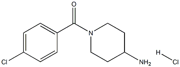 1-(4-chlorobenzoyl)piperidin-4-amine hydrochloride Structure