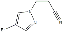 3-(4-bromo-1H-pyrazol-1-yl)propanenitrile 구조식 이미지