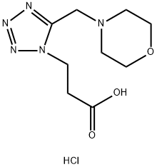 3-[5-(morpholin-4-ylmethyl)-1H-tetrazol-1-yl]propanoic acid hydrochloride 구조식 이미지