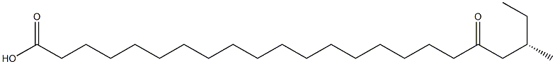 [S,(+)]-21-Methyl-19-oxotricosanoic acid 구조식 이미지