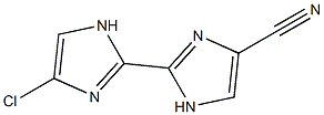 4'-Chloro-2,2'-bi[1H-imidazole]-4-carbonitrile Structure