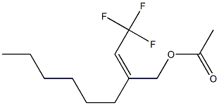 Acetic acid (Z)-2-(2,2,2-trifluoroethylidene)octyl ester 구조식 이미지