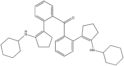 [2-(Cyclohexylamino)-1-cyclopentenyl]phenyl ketone 구조식 이미지