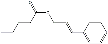 Pentanoic acid cinnamyl ester Structure