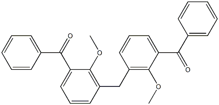 3,3''-Methylenebis(2-methoxybenzophenone) Structure