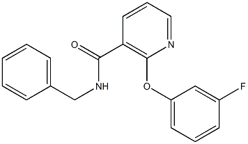 N-Benzyl-2-(3-fluorophenoxy)nicotinamide 구조식 이미지