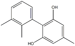 5-Methyl-2-(2,3-dimethylphenyl)benzene-1,3-diol Structure