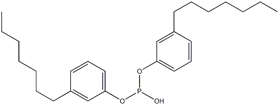 Phosphorous acid di(3-heptylphenyl) ester Structure