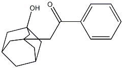 3-(2-Oxo-2-phenylethyl)adamantan-1-ol 구조식 이미지