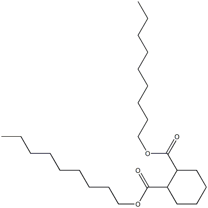 1,2-Cyclohexanedicarboxylic acid dinonyl ester Structure