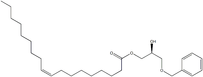 [S,(+)]-3-O-Benzyl-1-O-oleoyl-L-glycerol 구조식 이미지