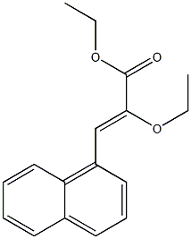 (Z)-3-(1-Naphtyl)-2-ethoxyacrylic acid ethyl ester 구조식 이미지