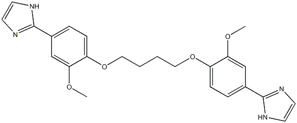 1,4-Bis[4-(1H-imidazol-2-yl)-2-methoxyphenoxy]butane 구조식 이미지