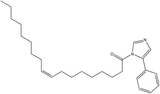 1-[(9Z)-9-Octadecenoyl]-5-phenyl-1H-imidazole Structure