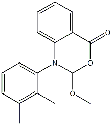 1-(2,3-Dimethylphenyl)-1,2-dihydro-2-methoxy-4H-3,1-benzoxazin-4-one 구조식 이미지