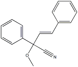 2,4-Diphenyl-2-methoxy-3-butenenitrile Structure