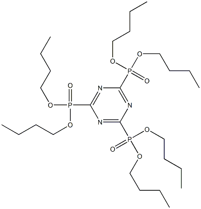 2,4,6-Tri(dibutoxyphosphinyl)-1,3,5-triazine Structure