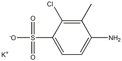 4-Amino-2-chloro-3-methylbenzenesulfonic acid potassium salt 구조식 이미지