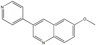 6-Methoxy-3-(4-pyridyl)quinoline 구조식 이미지